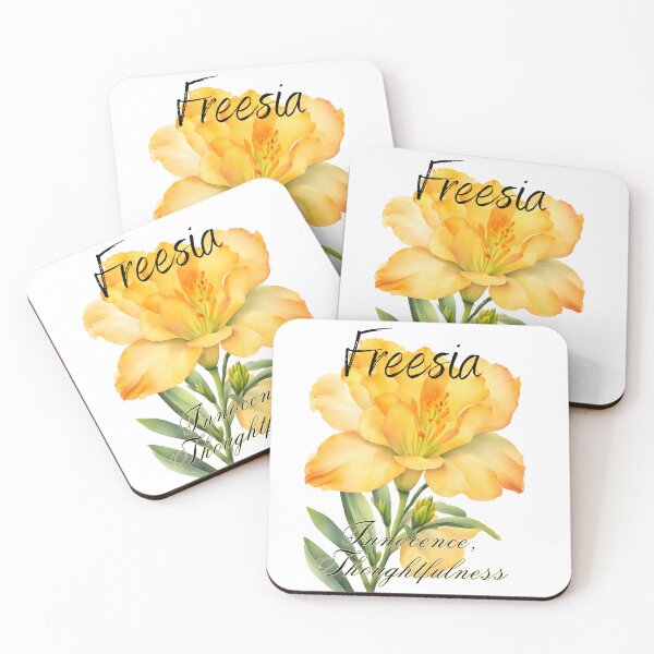Item preview, Language of flowers freesia, innocence and thoughtfulness designed and sold by DesignsbyVelvet.