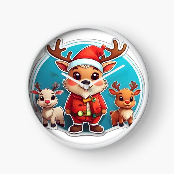 Item preview, Kawaii Christmas reindeer Cute and Cuddly reindeer Art designed and sold by PintERest0.