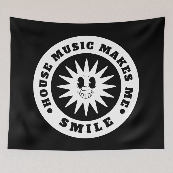 Item preview, HOUSE MUSIC  - Makes Me Smile  designed and sold by Discothreadz.