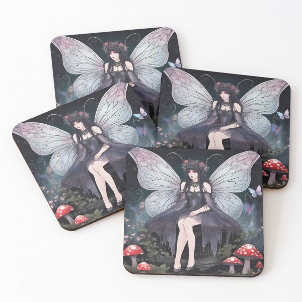 Item preview, goth anime fairy designed and sold by Zelda50.
