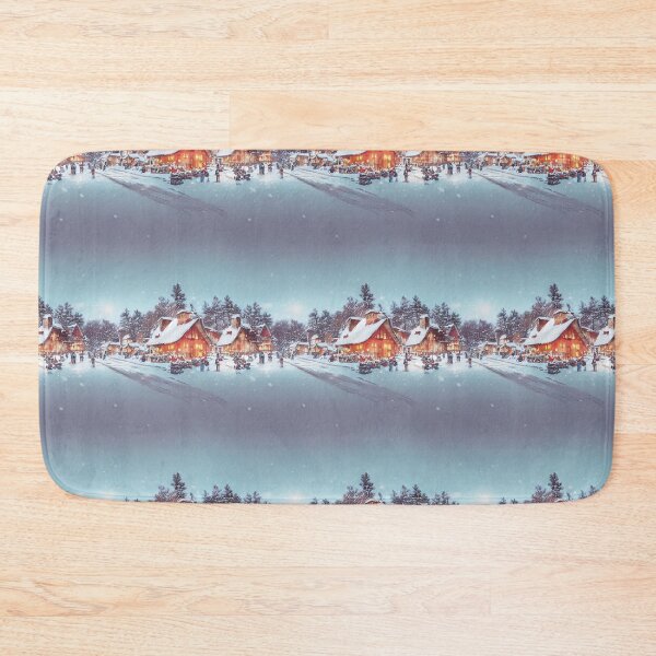 Item preview, Seamless Snowy Village Whimsy designed and sold by Phutharesuan Wachirapisut.