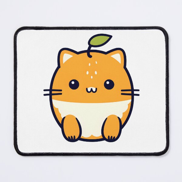 Item preview, Orange Shaped Sweet Little Kitty Minimalist Drawing designed and sold by omerfdln34.