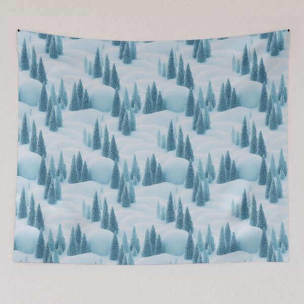 Item preview, Seamless Sparkling Snowdrift Forest designed and sold by Phutharesuan Wachirapisut.