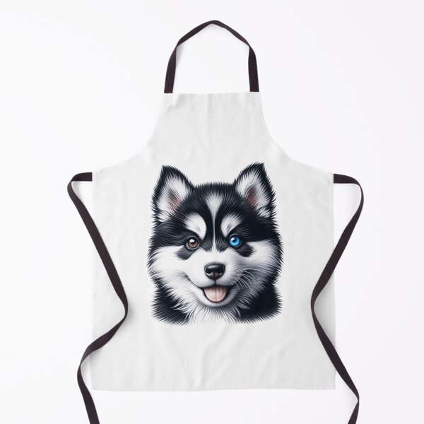 Item preview, Black/White Bi-Eyed Siberian Husky Puppy designed and sold by CharmStudio.