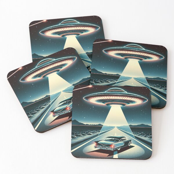 Item preview, UFO Hovering Over a Car  designed and sold by Zestpond.