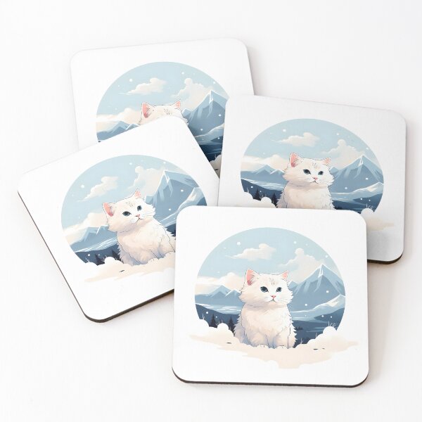 Item preview, Charismatic Iceberg Themed Silly Cute Minimalist Cat Portrait designed and sold by omerfdln34.