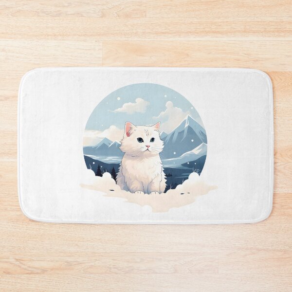 Item preview, Charismatic Iceberg Themed Silly Cute Minimalist Cat Portrait designed and sold by omerfdln34.