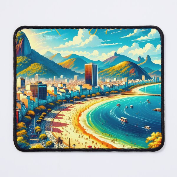 Item preview, Vibrante paisaje urbano de Río de Janeiro designed and sold by inkArtistryfine.