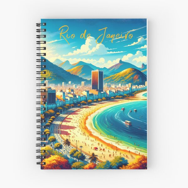Item preview, Rio de Janeiro Vibrant Cityscape designed and sold by inkArtistryfine.