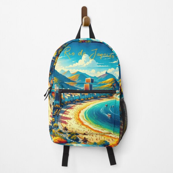 Item preview, Rio de Janeiro Vibrant Cityscape designed and sold by inkArtistryfine.