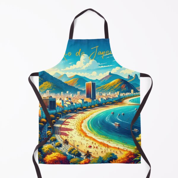 Item preview, Rio de Janeiro Vibrant Cityscape designed and sold by inkArtistryfine.