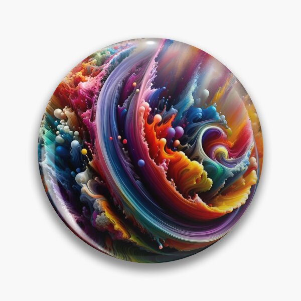 Item preview, Exploding Swirling Paint Chaos Orb designed and sold by AI-Pi-art.