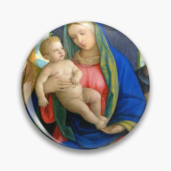 Item preview, Madonna and Child with Followers on Canvas designed and sold by ExpressingSelf.