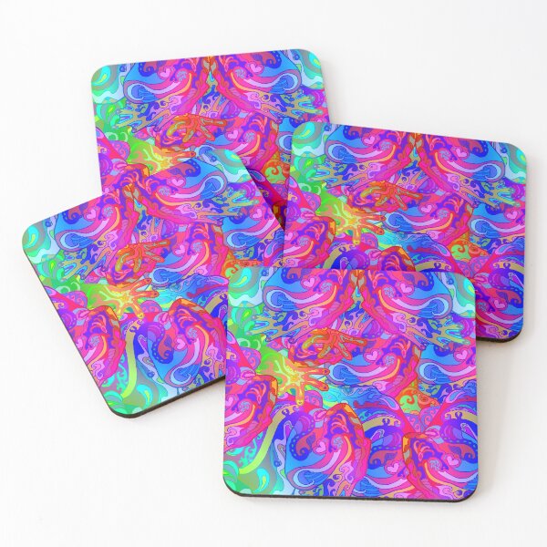 Item preview, Rainbow Psychedelic Colorful Swirl Pattern designed and sold by Deborah Camp.