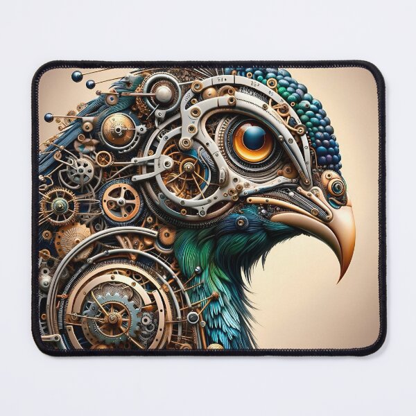 Item preview, Vintage Clockwork Peacock designed and sold by AI-Pi-art.