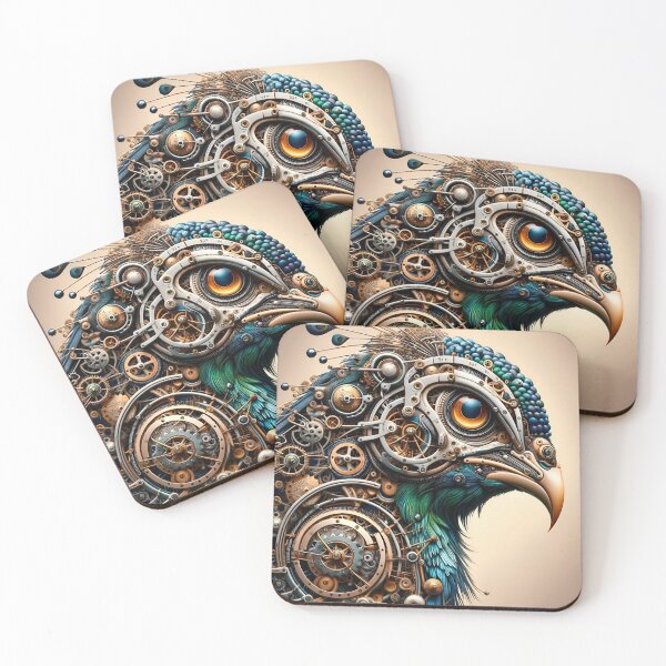 Item preview, Vintage Clockwork Peacock designed and sold by AI-Pi-art.