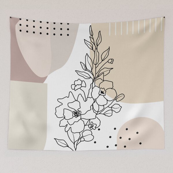 Item preview, Modern Boho Art 18, Digital Artwork for Living Room, Minimal Floral designed and sold by Vesuvik-Designs.