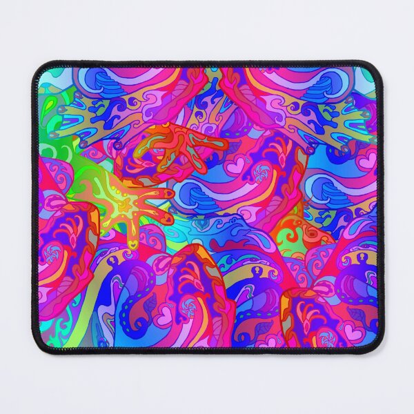 Item preview, Rainbow Psychedelic Colorful Swirl Pattern designed and sold by Deborah Camp.