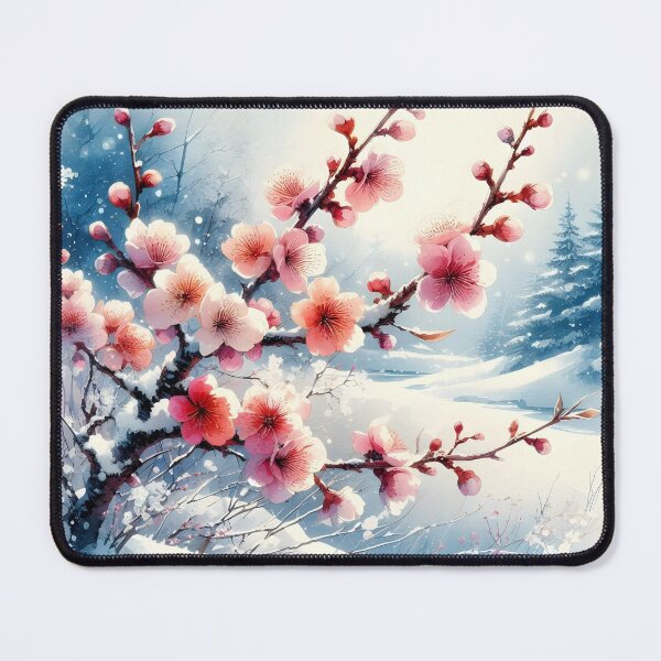 Item preview, Snowy Cherry blossoms Art designed and sold by hrbcreatives.
