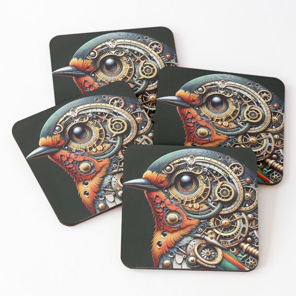 Item preview, Vintage Clockwork Robin designed and sold by AI-Pi-art.