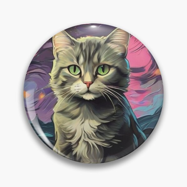 Item preview, gray cat designed and sold by baspettersen.