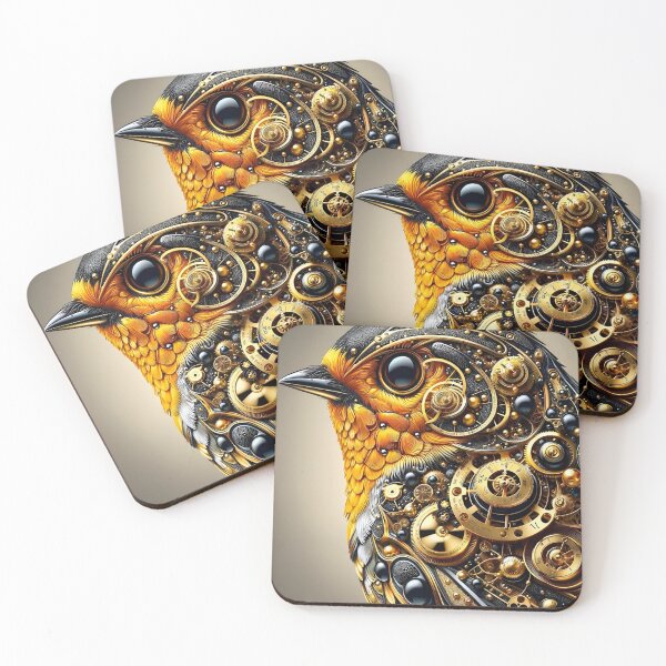 Item preview, Vintage Clockwork Robin designed and sold by AI-Pi-art.