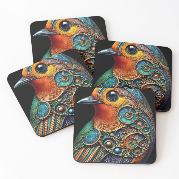 Item preview, Vintage Clockwork Robin designed and sold by AI-Pi-art.