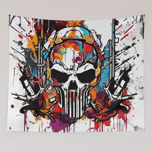 Item preview, Macabre Melodies: Intricate Skull Artistry designed and sold by CoolEnthusias.