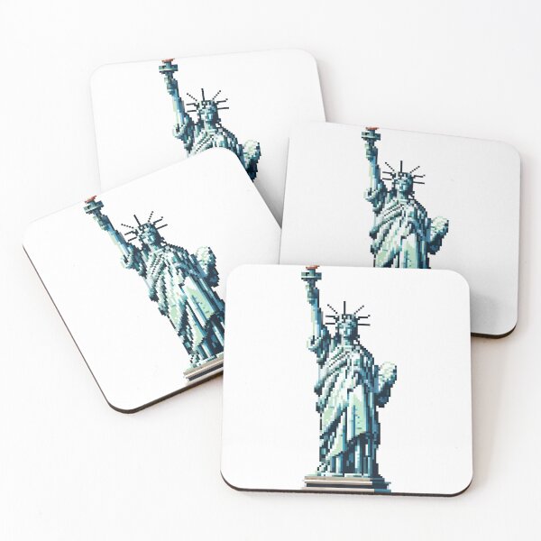 Artikelvorschau, Freiheitsstatue – New Yorker Ikone, amerikanisches Symbol, Freiheitsdarstellung, historisches Wahrzeichen, patriotisches Dekor entworfen und verkauft von PixStickers.