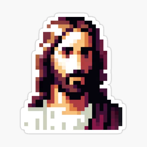 Jesus Sticker - Religious Art, Christian Iconography, Faith Symbol, Spiritual Decor, Holy Figure Sticker