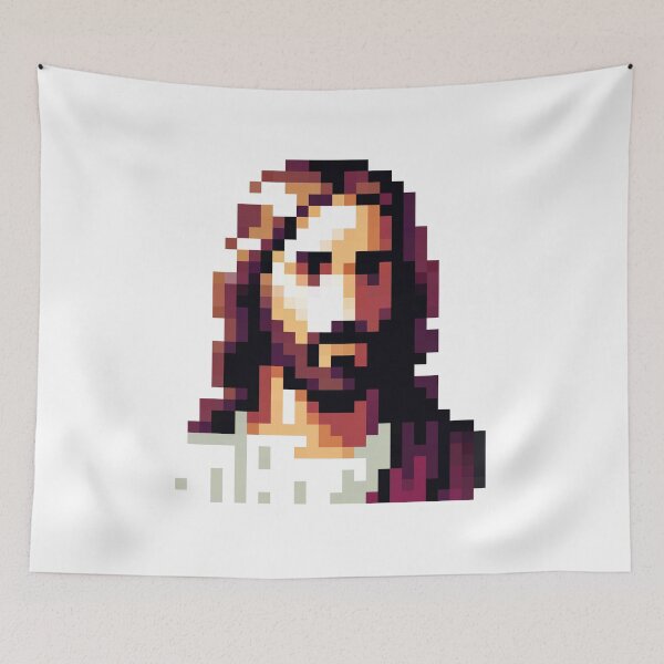 Item preview, Jesus Sticker - Religious Art, Christian Iconography, Faith Symbol, Spiritual Decor, Holy Figure designed and sold by PixStickers.