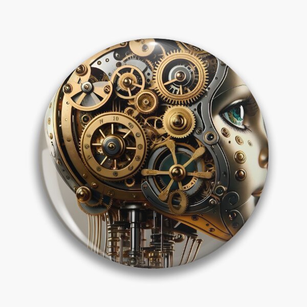 Item preview, Vintage Clockwork Doll designed and sold by AI-Pi-art.