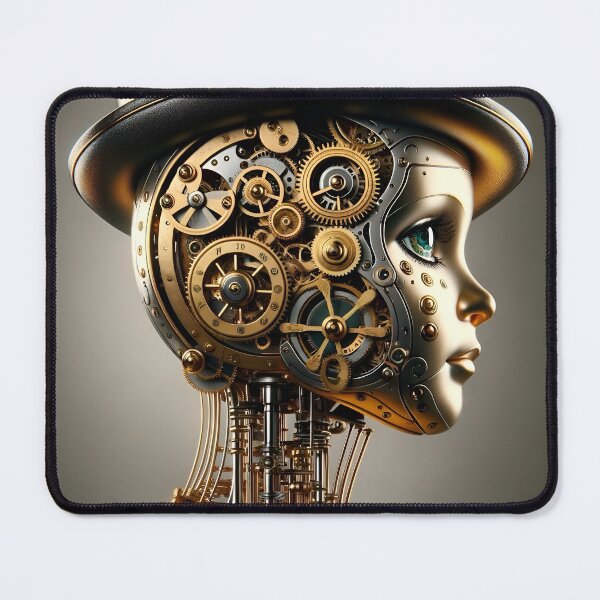 Item preview, Vintage Clockwork Doll designed and sold by AI-Pi-art.