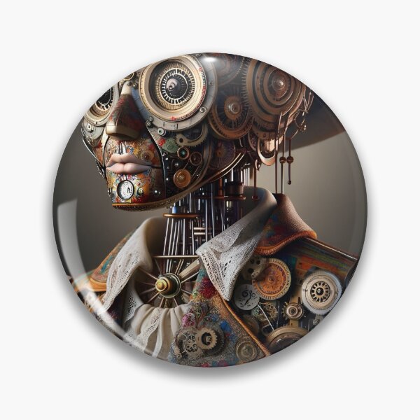 Item preview, Vintage Clockwork Doll designed and sold by AI-Pi-art.