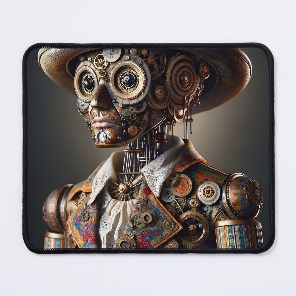 Item preview, Vintage Clockwork Doll designed and sold by AI-Pi-art.