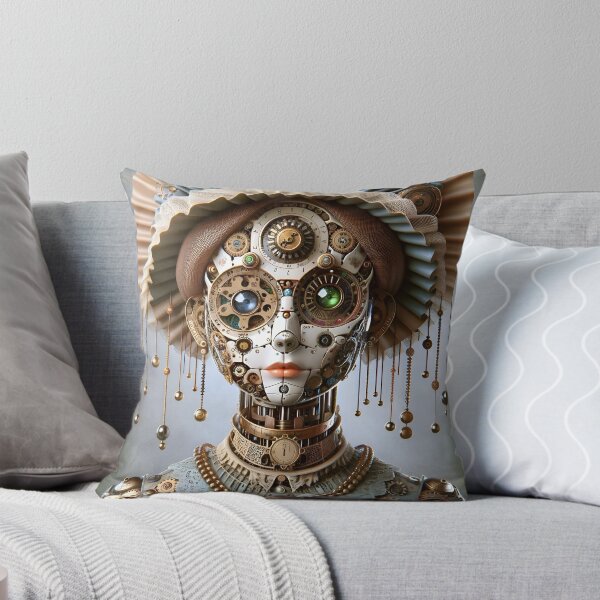 Item preview, Vintage Clockwork Doll designed and sold by AI-Pi-art.