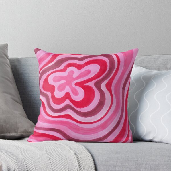Item preview, Psychedelic Love Wave of Stripes in Reds and Pinks designed and sold by inklets.
