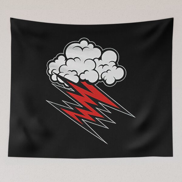 Item preview, red thunder cloud designed and sold by Anowbod1877.