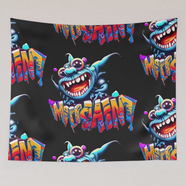 Item preview, Cool Monster Shark Graffiti Gibberish designed and sold by Chubuter.