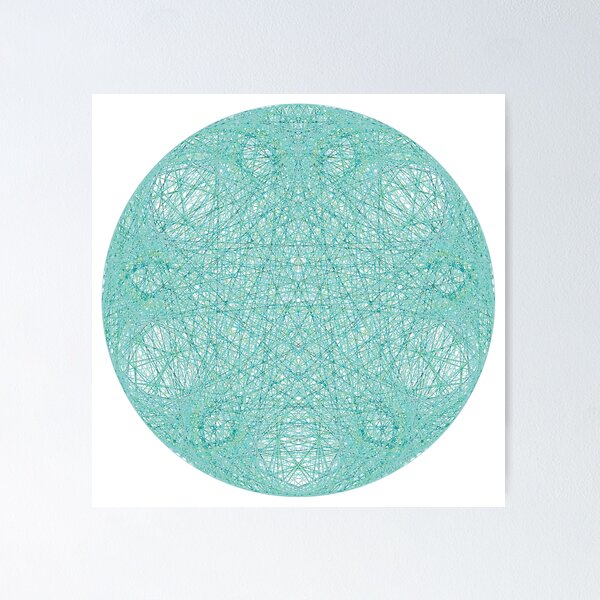 Item preview, Cardioid2MorphV8 [5.5 Points-Cyan21356-WB] designed and sold by LottMultimedia.