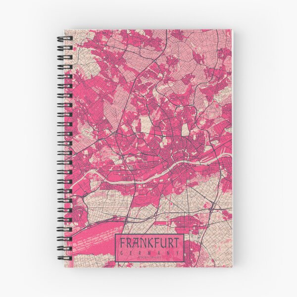 Item preview, Frankfurt City Map of Hesse, Germany - Blossom designed and sold by deMAP.