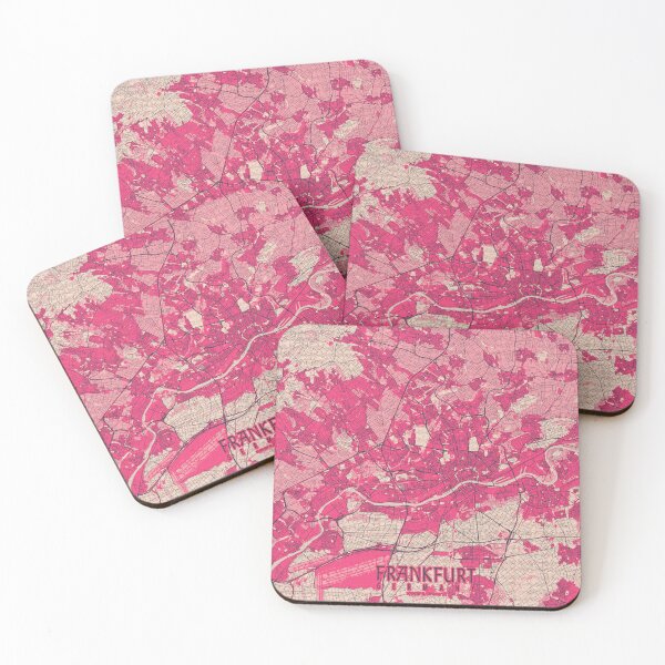 Item preview, Frankfurt City Map of Hesse, Germany - Blossom designed and sold by deMAP.