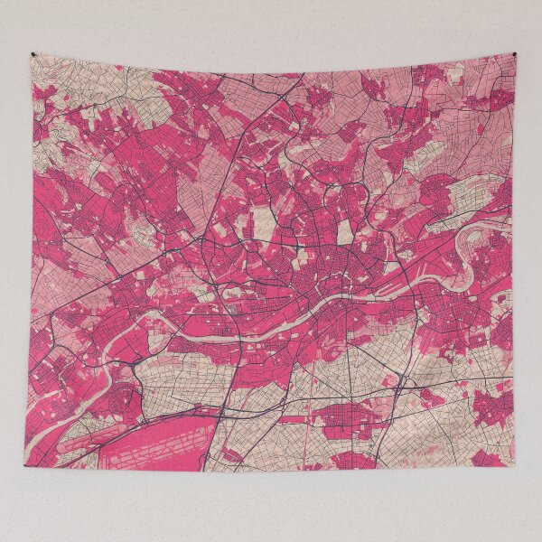 Item preview, Frankfurt City Map of Hesse, Germany - Blossom designed and sold by deMAP.