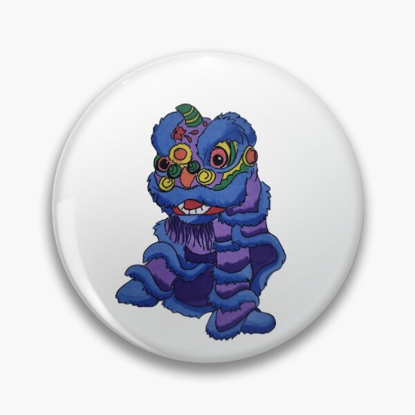 Item preview, Blue and Purple Lion designed and sold by celineartstudio.