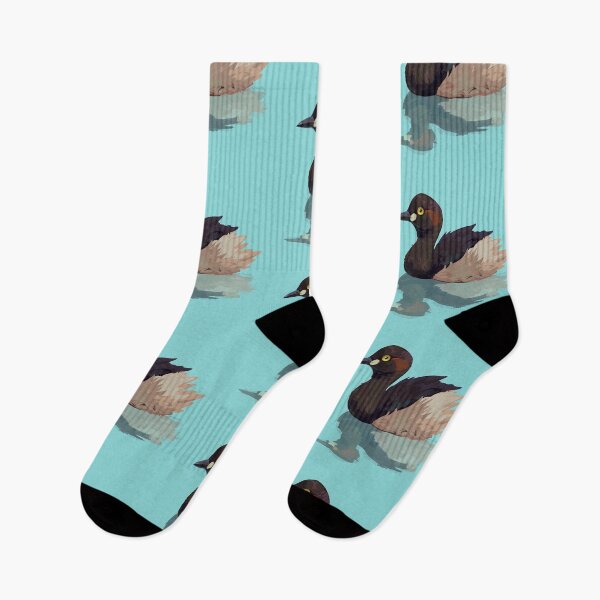 Item preview, Australian Grebe blue background designed and sold by Netoey.