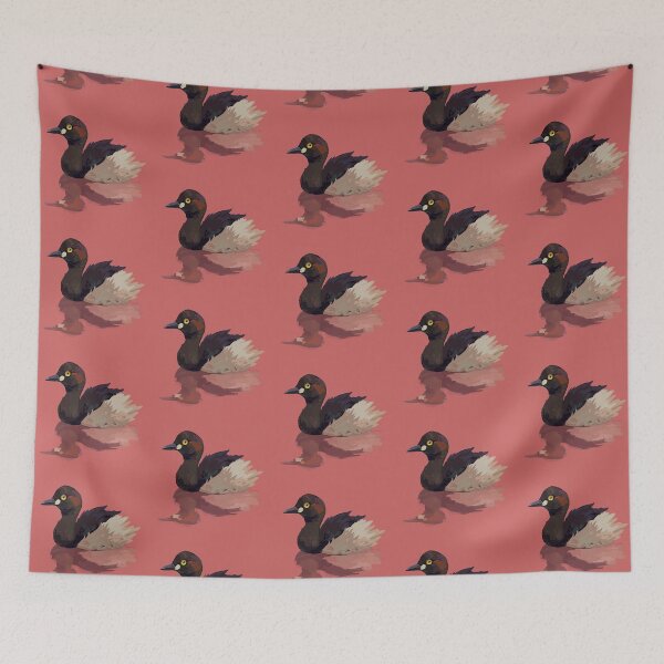 Item preview, Australian Grebe red background designed and sold by Netoey.