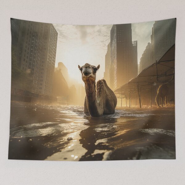 Item preview, Camel in New York Flood 01 designed and sold by Elisabeth Lucas.