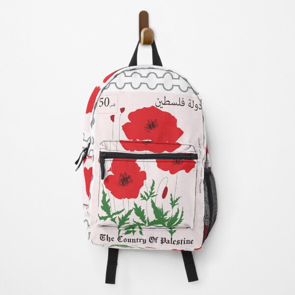 Item preview, Poppy flowers Palestinian postage designed and sold by Red Poppy Girl.