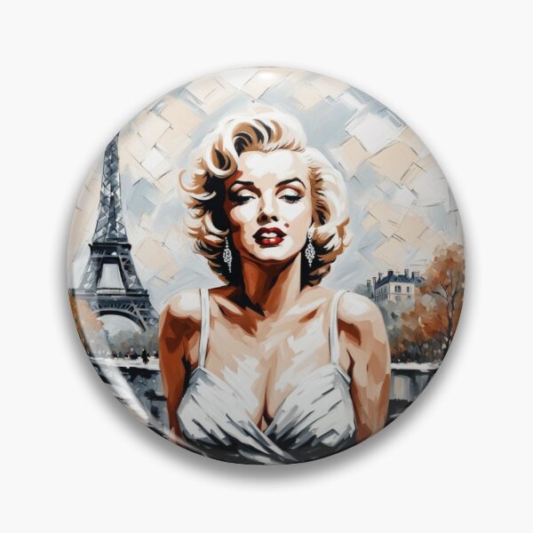 Item preview, Marilyn Monroe in Paris with Eiffel Tower and River Seine designed and sold by JackFreestone.