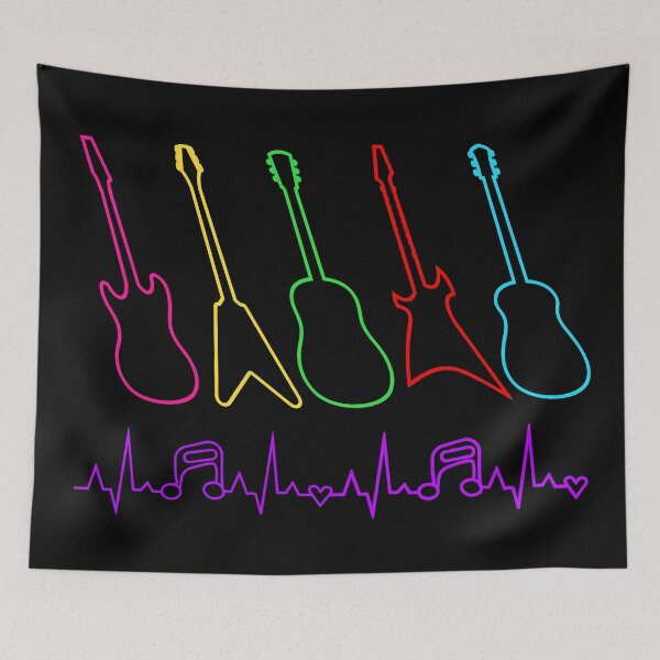 Item preview, Fluorescent electric guitars designed and sold by Artbellachi.